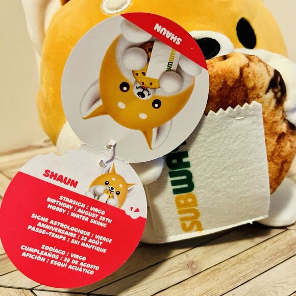 Snackles Shaun Corgi 8" Plush Subway Cookie Zuru Series 2 Chocolate Chip 2024 - Picture 8 of 9